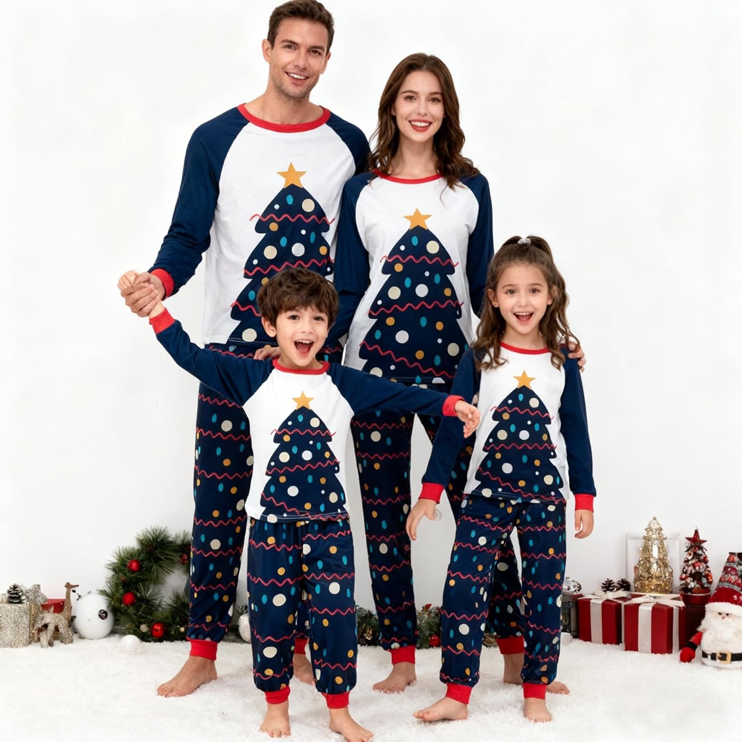 Family Christmas Pajamas Matching Pajamas for Family, Xmas Pjs Sets Holiday Sleepwear