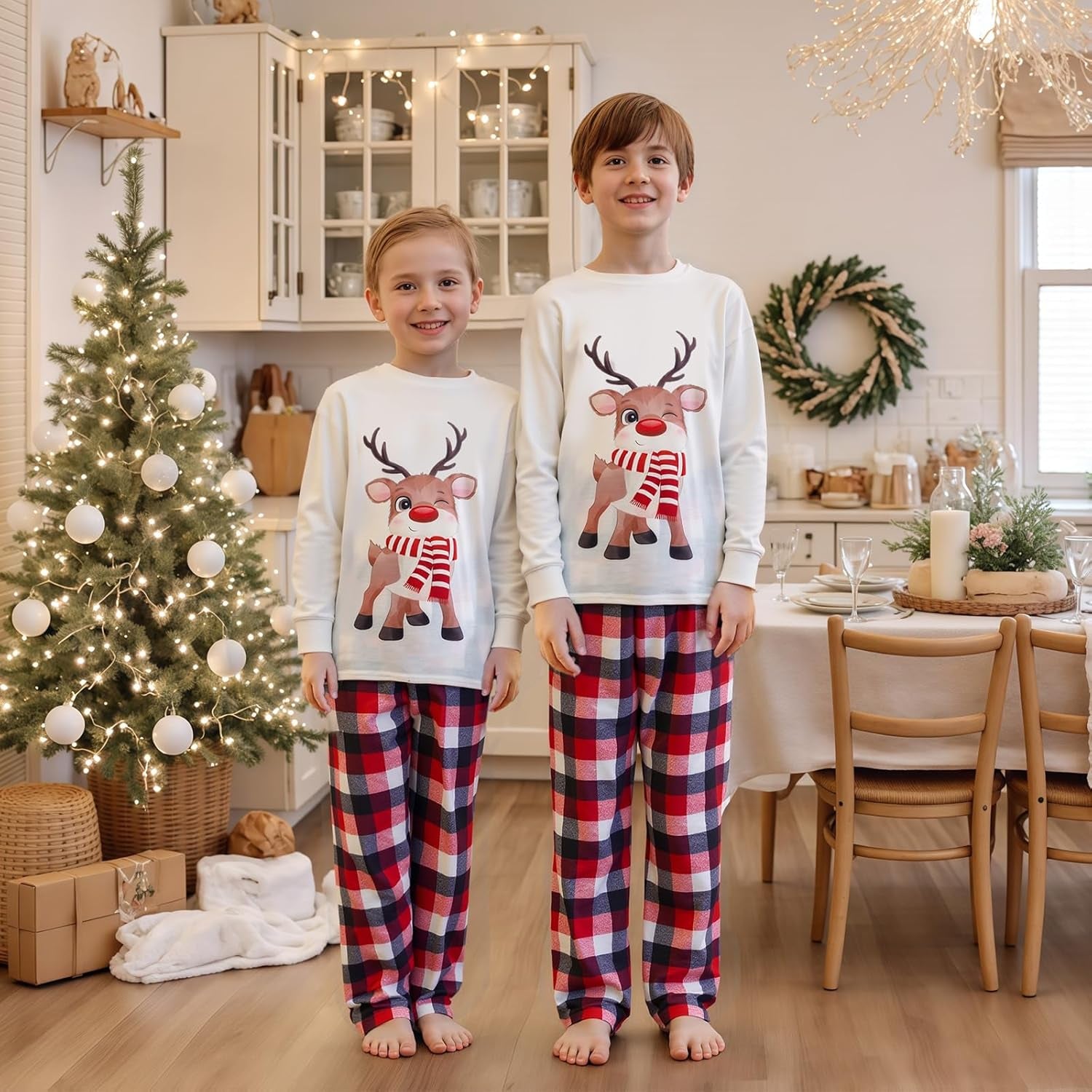 Family Christmas Pajamas Matching Pajamas for Family, Xmas Pjs Sets Holiday Sleepwear